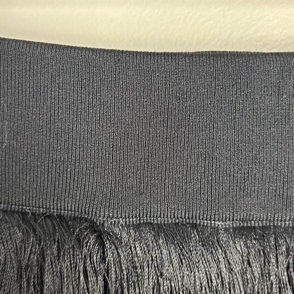 A.L.C. Black Layered Fringe Mini Skirt - Picture 7 of 11